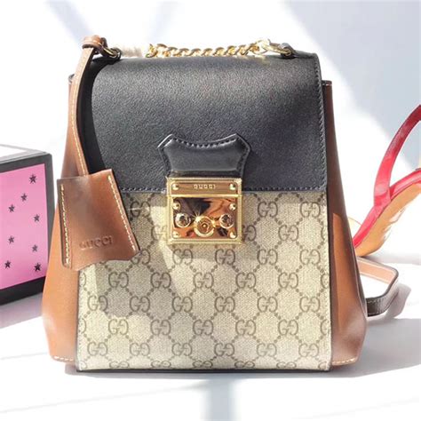 gucci padlock supreme mini backpack|authentic Gucci mini handbag.